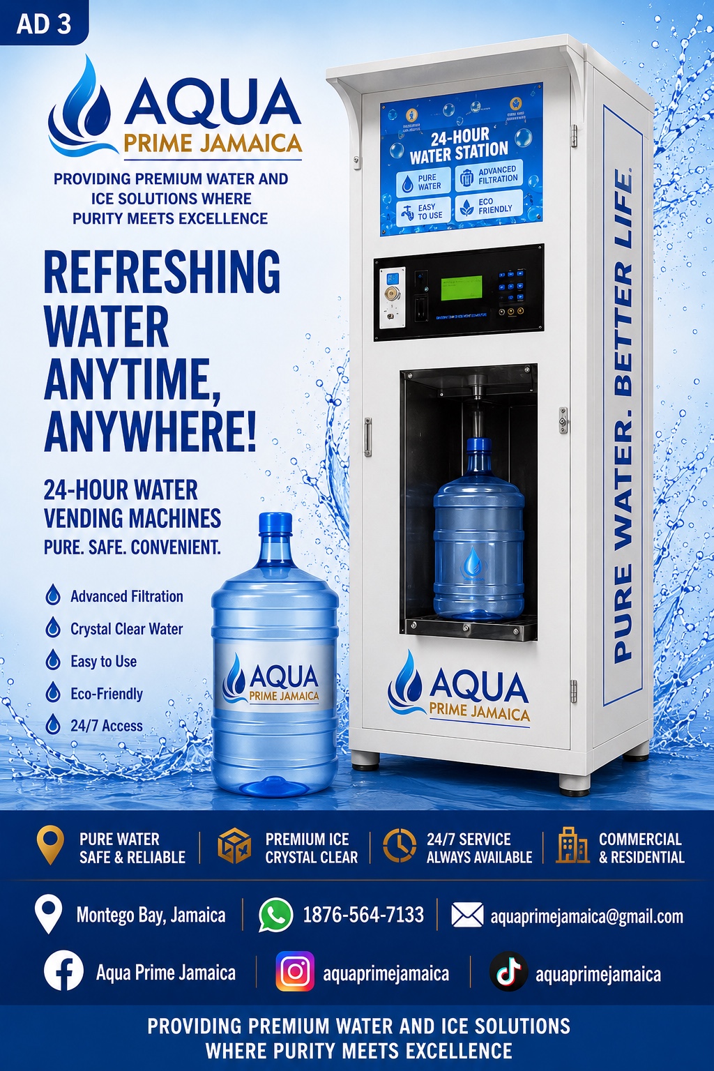 Aqua Prime 24-hour water station